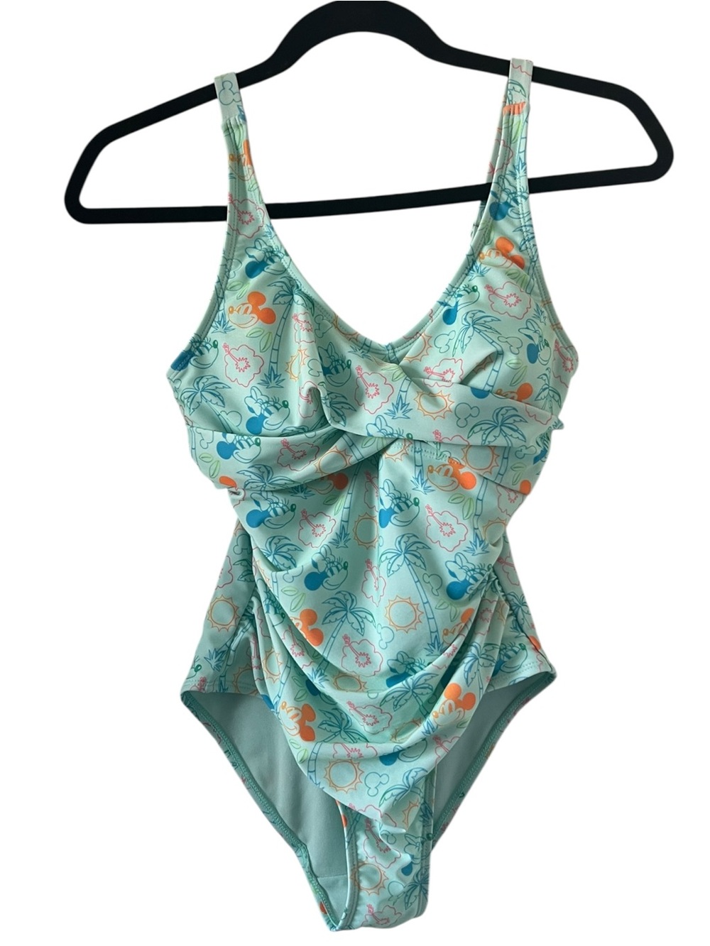 Disney Minnie & Mickey Mouse Tropical Print Womens Swimsuit Size XS - Picture 2 of 15